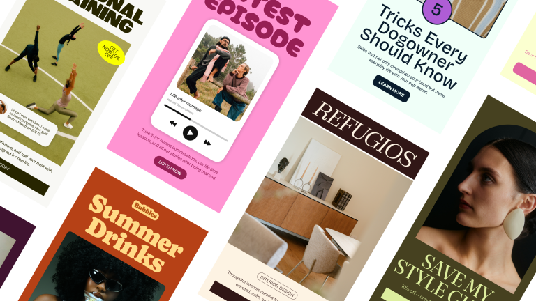 Example on-brand newsletter designed in Flodesk Studio