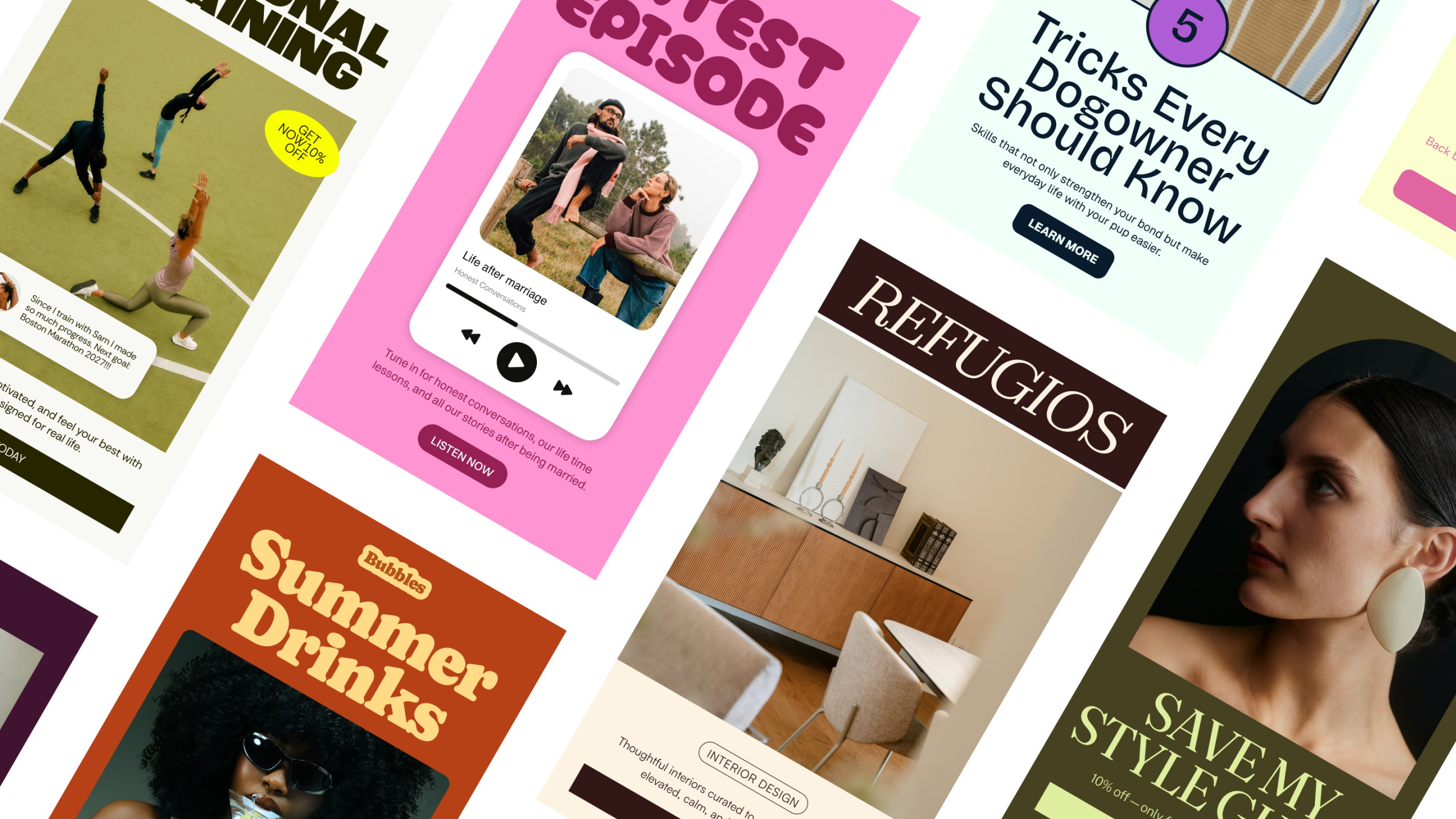 Example on-brand newsletter designed in Flodesk Studio